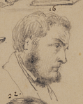 32163 Portret van J. Ph. Menger, geboren 1818, stempelsnijder bij de Rijksmunt te Utrecht, (amateur) beeldend ...